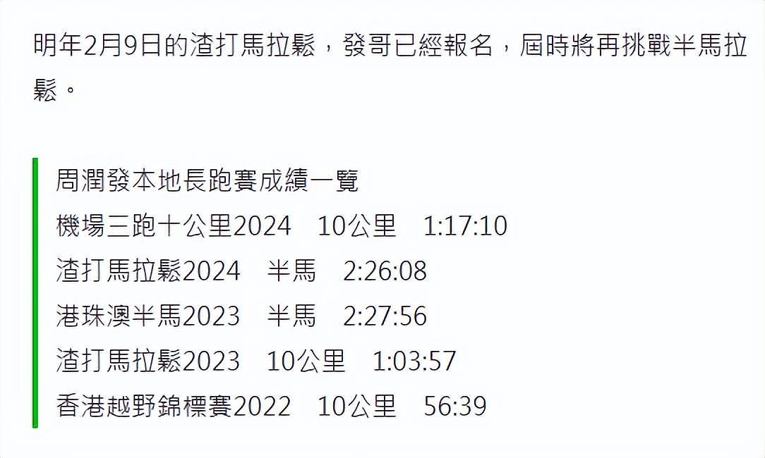 69岁周润发真老了，满头白发现身10公里赛，成绩严重下滑仍要跑半马（组图） - 11