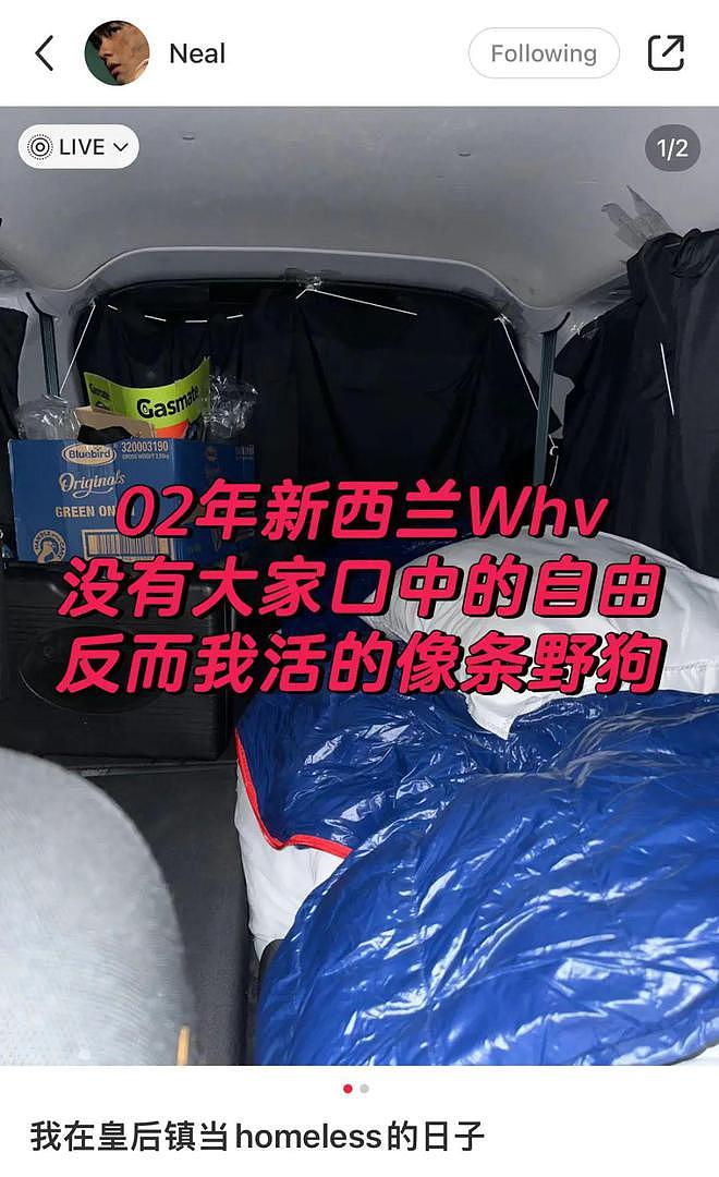 “睡车里，活得像条野狗！”00后河南小伙闯新西兰，称出国改变阶层，大学生变流浪汉（组图） - 8