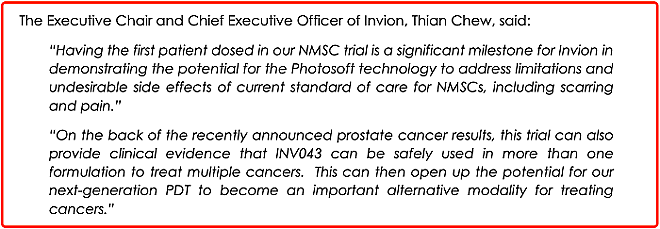 【异动股】Invion (ASX：IVX) 股价暴涨近一倍：正式为首位皮肤癌临试患者给药 - 3