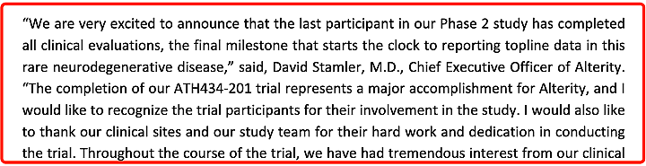 【异动股】Alterity Therapeutics (ASX：ATH)帕金森症修饰候选药物2期临试顺利收官（组图） - 3