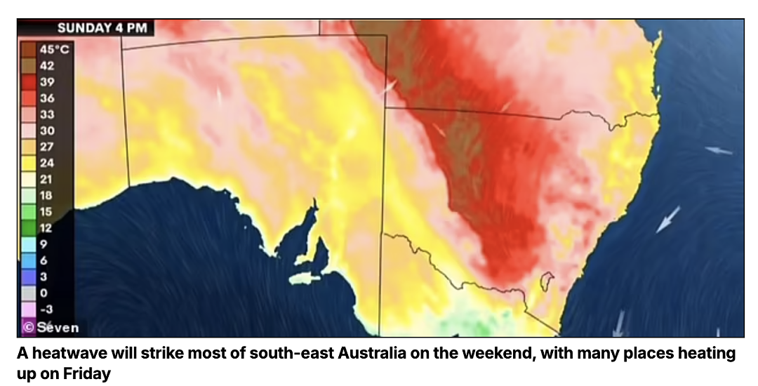 热浪来袭！比往年均值高出16度，热浪席卷澳洲，多地高温纪录或被打破（组图） - 4