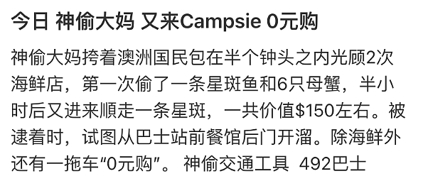 太丢脸啦！悉尼华人大妈在超市偷菜，被监控记录曝光！这些年大妈把国人的脸丢完了...（组图） - 6