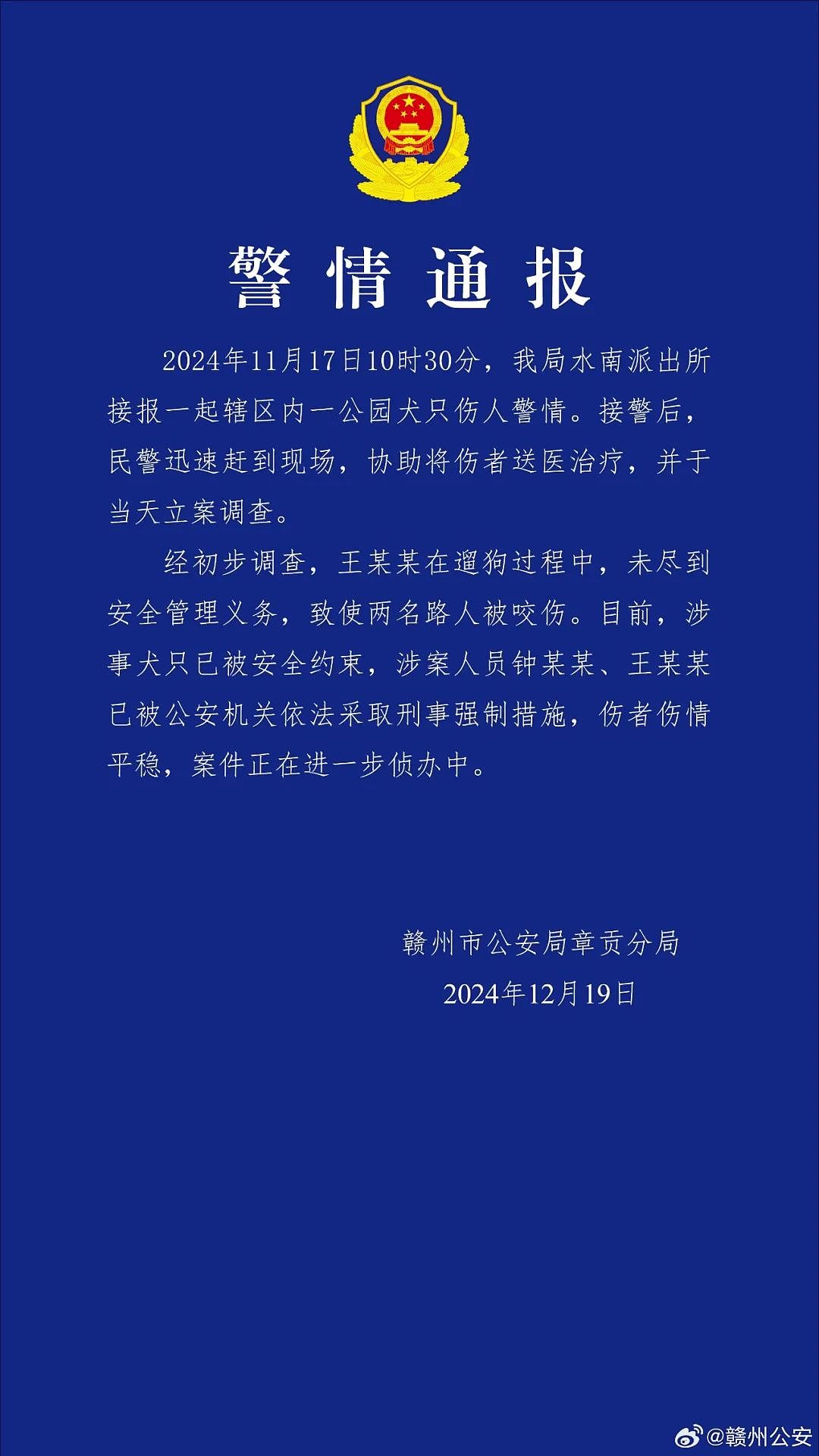 触目惊心！母女公园散步突遭4条大型犬撕咬，母亲全身10余处伤口，最深处已见骨头！警方通报（组图） - 1