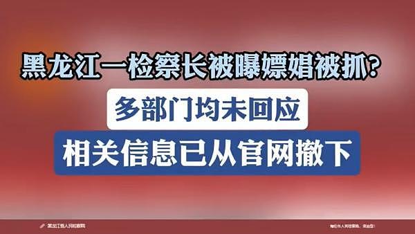 黑龙江一检察长涉案被抓，曾被曝嫖娼官网撤下简历（图） - 1