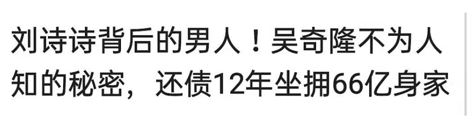 刘诗诗吴奇隆又被传离婚！传身家66亿的吴奇隆，真的有那么差吗（组图） - 11