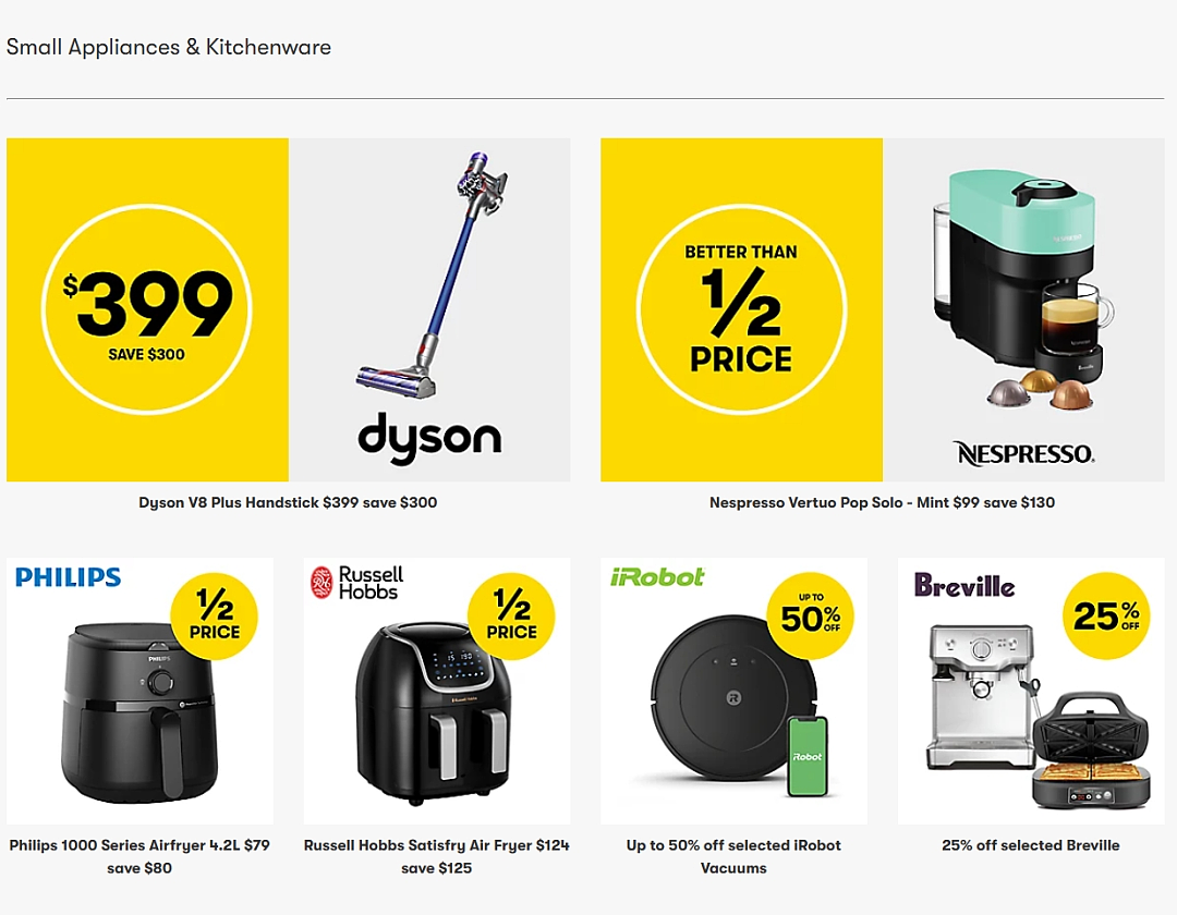 BigW折扣 | Boxing Day特卖开始！Dyson V8省$300，Pillip空气炸锅半价（组图） - 2