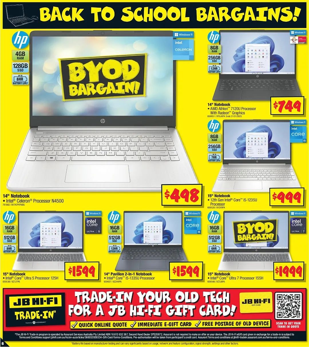 JB Hi-Fi 折扣 | 联想L24i-4A显示器5折！惠普笔记本直降$400（组图） - 6