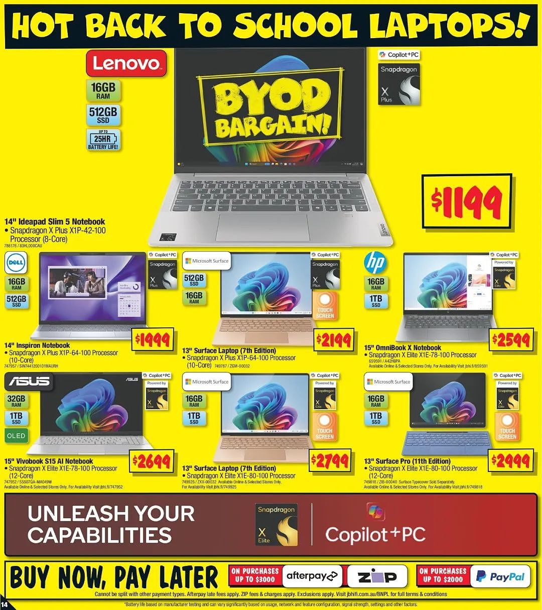 JB Hi-Fi 折扣 | 联想L24i-4A显示器5折！惠普笔记本直降$400（组图） - 14