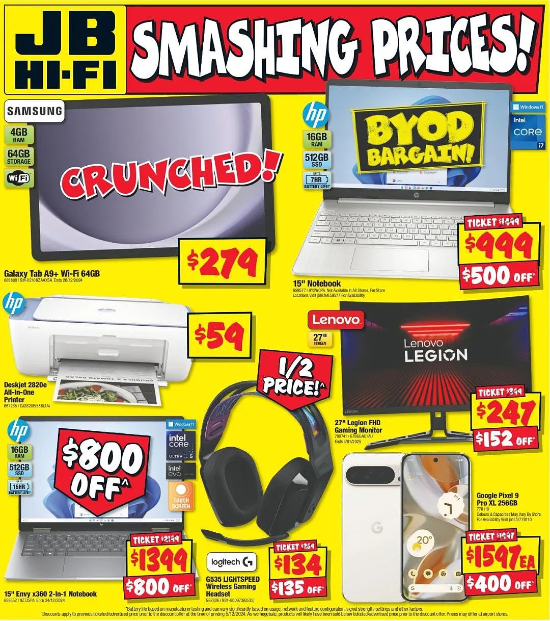 JB Hi-Fi 折扣 | 联想L24i-4A显示器5折！惠普笔记本直降$400（组图） - 40