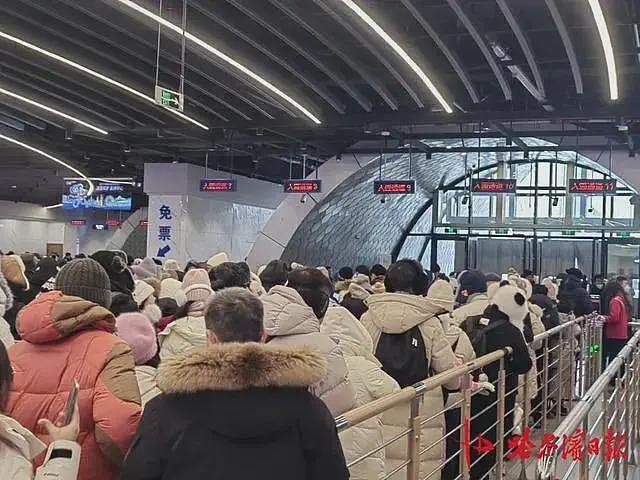 -22℃，凌晨3点，裹着棉被等哈尔滨冰雪大世界开门！已有游客崩溃（组图） - 6