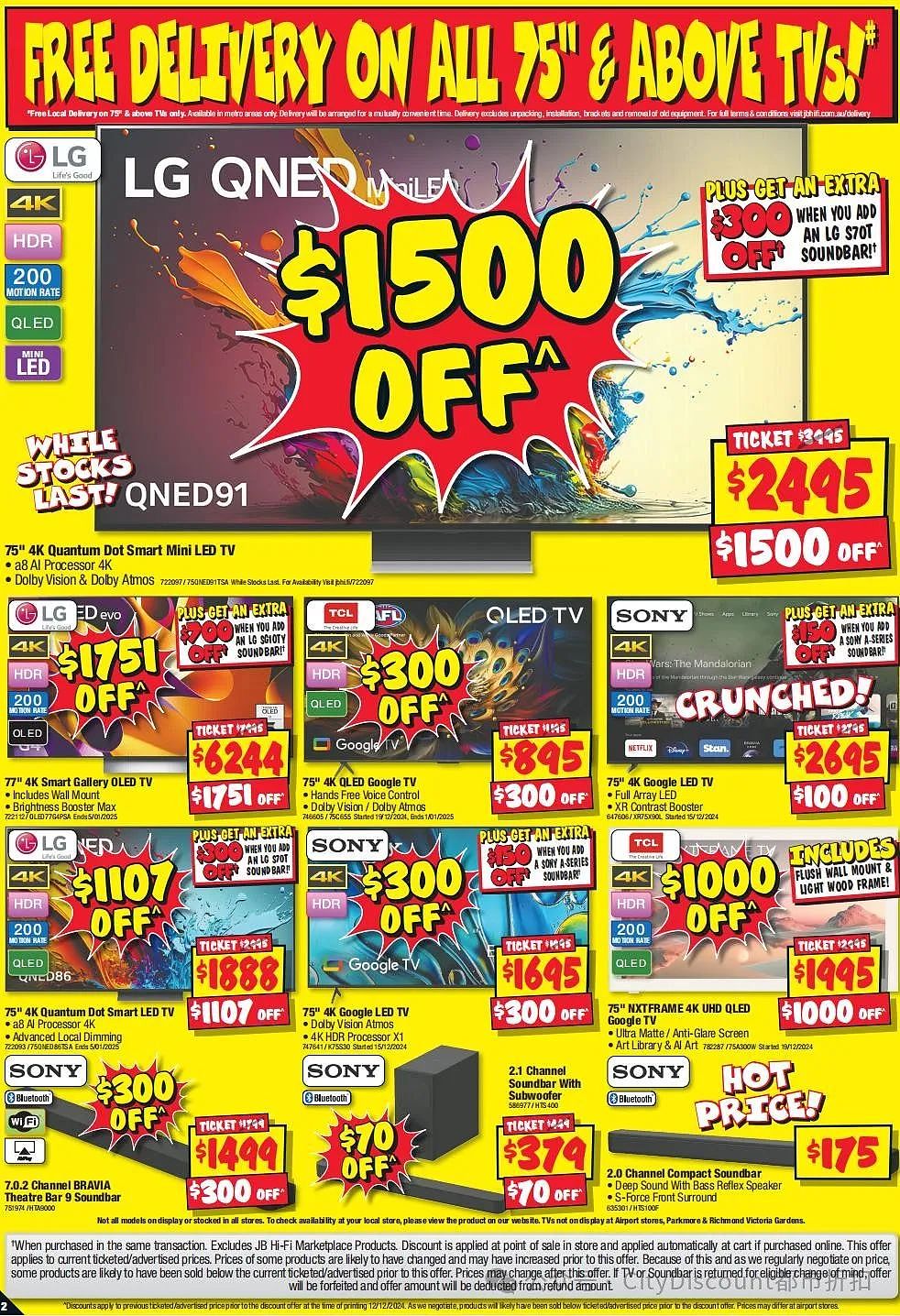 【JB Hi-Fi】Boxing Day 预热优惠目录（组图） - 2