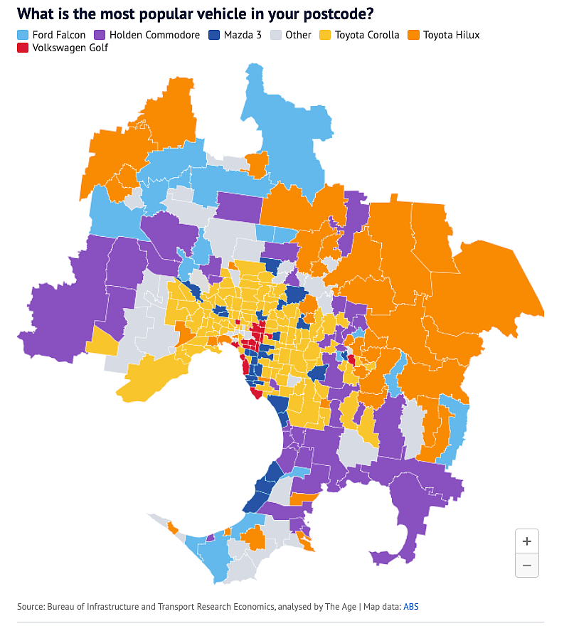 墨尔本你住的区的人都开什么车？这个品牌亮了！（组图） - 1