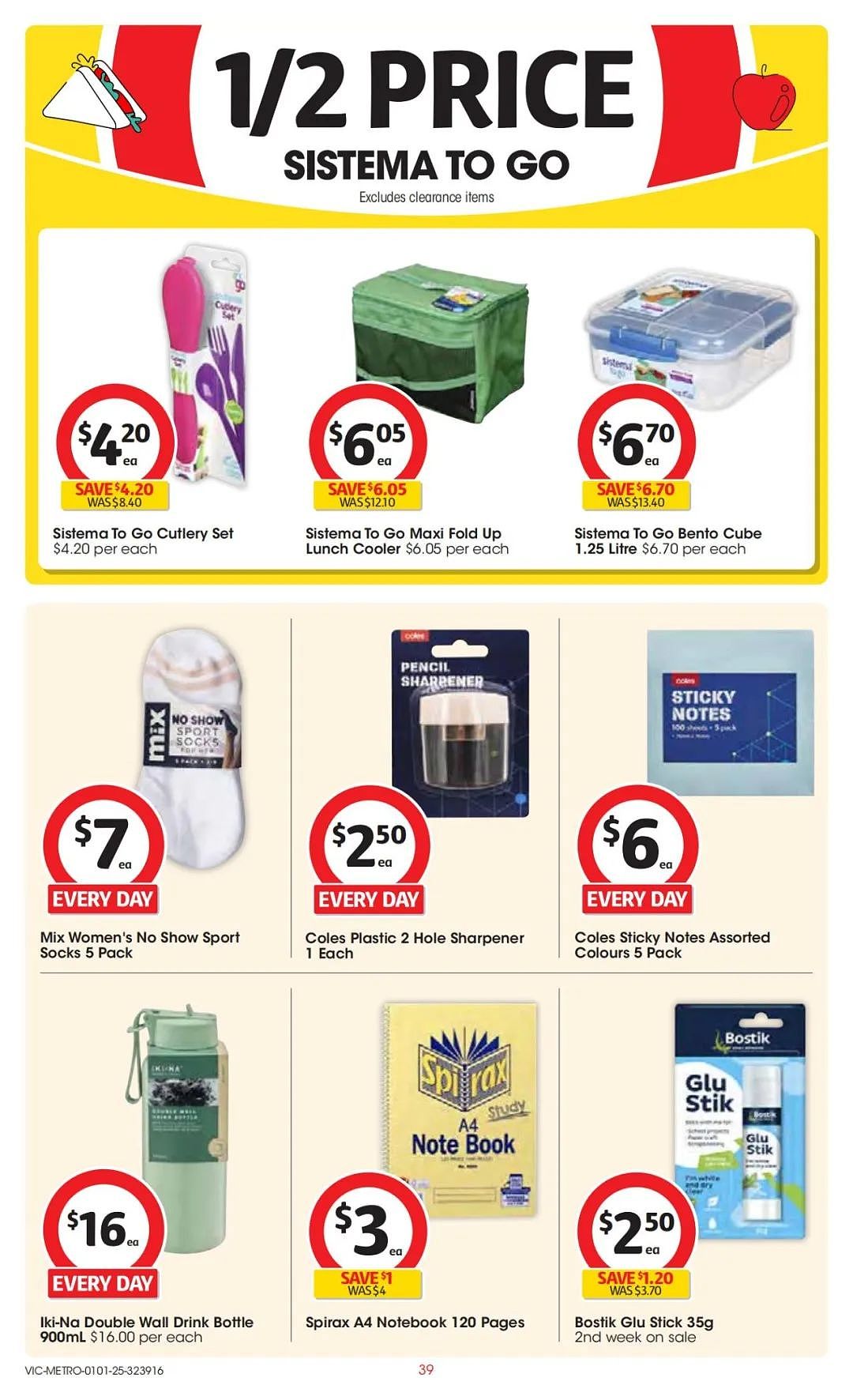 Coles 1月1日-1月7日打折，肉派、奶酪半价（组图） - 39