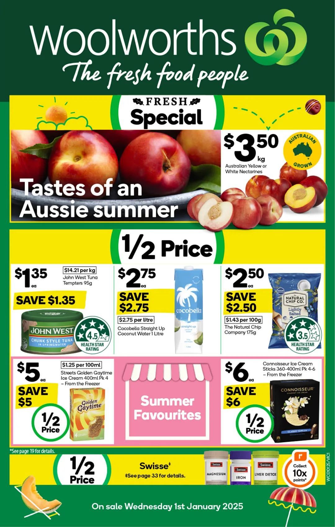 Woolworths 1月1日-1月7日打折，薯条、冰淇淋半价（组图） - 1