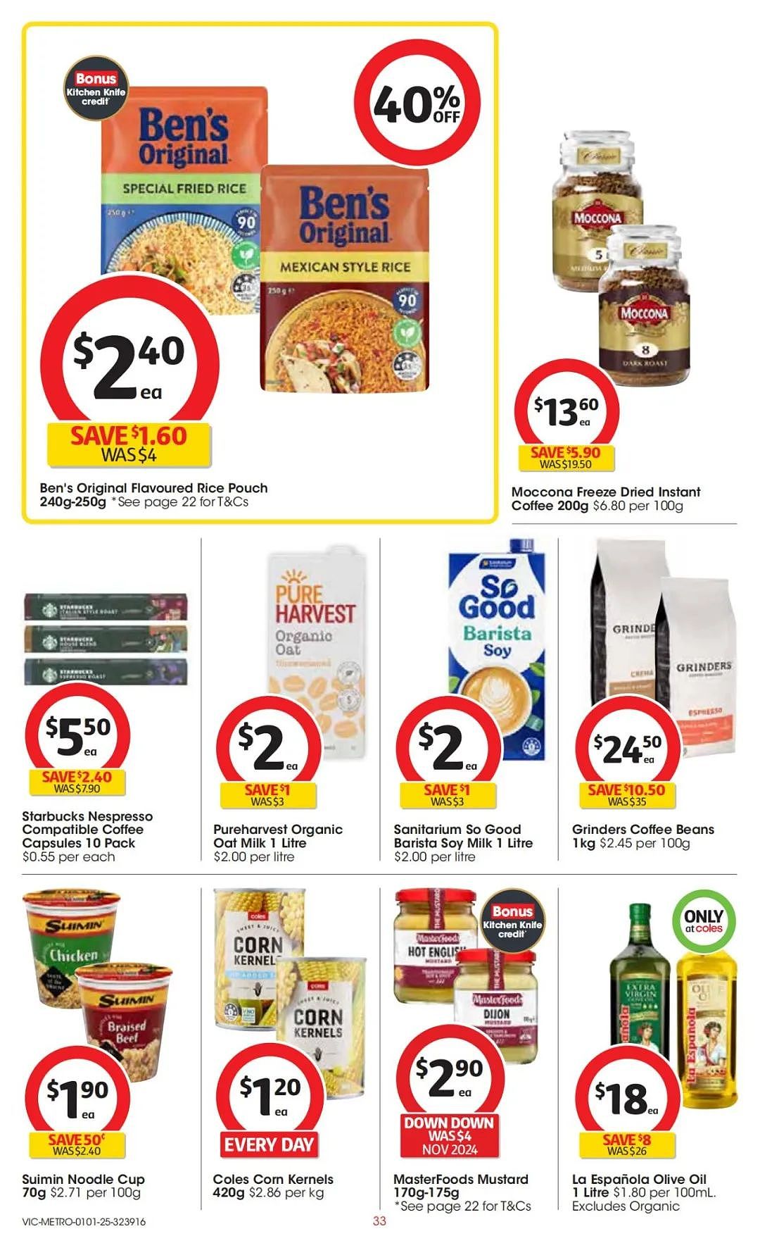 Coles 1月1日-1月7日打折，肉派、奶酪半价（组图） - 33