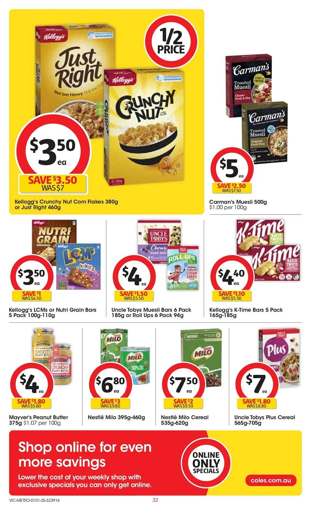 Coles 1月1日-1月7日打折，肉派、奶酪半价（组图） - 32