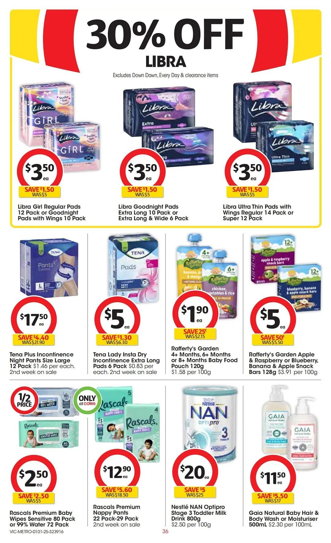 Coles 1月1日-1月7日打折，肉派、奶酪半价（组图） - 36