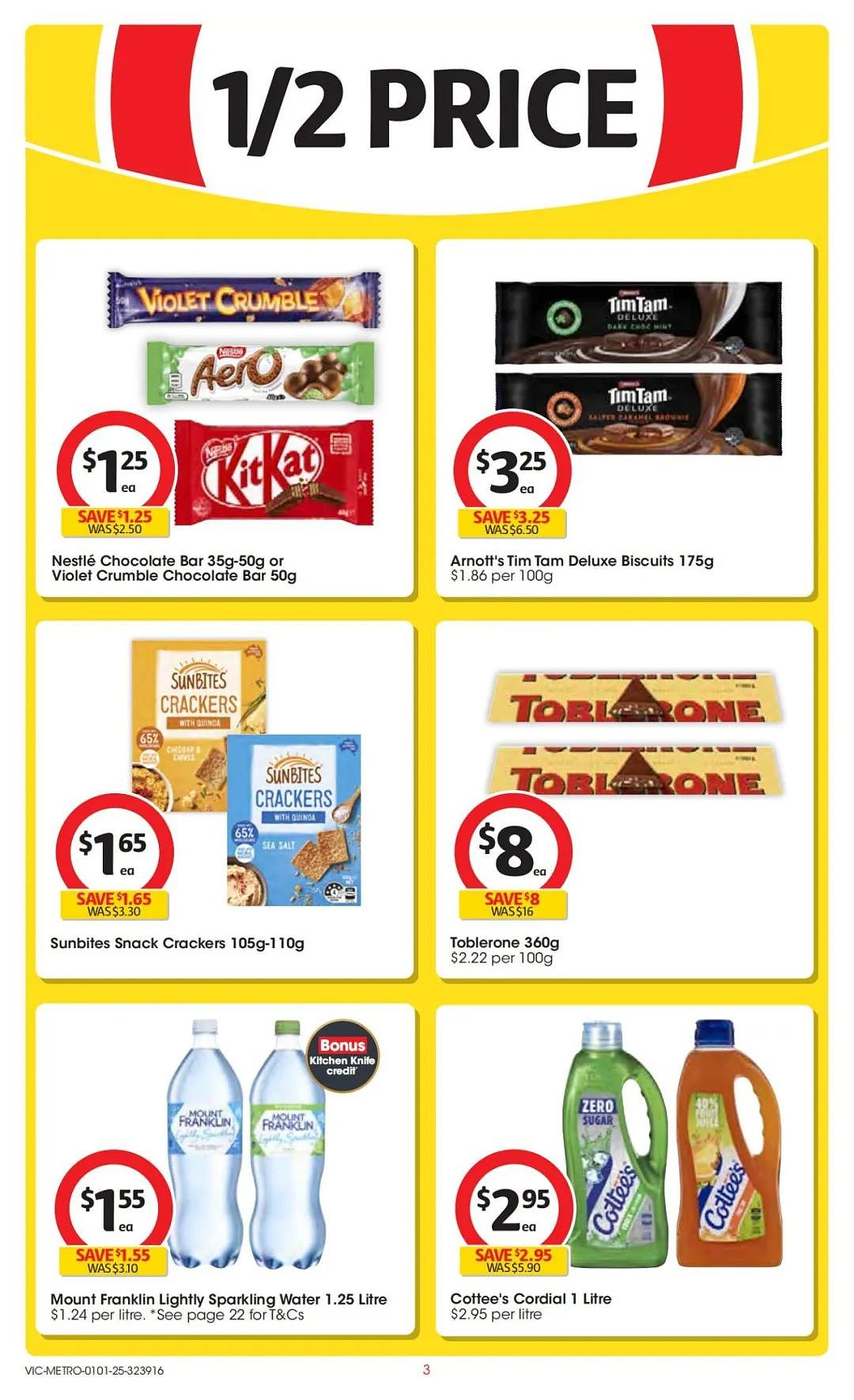 Coles 1月1日-1月7日打折，肉派、奶酪半价（组图） - 3