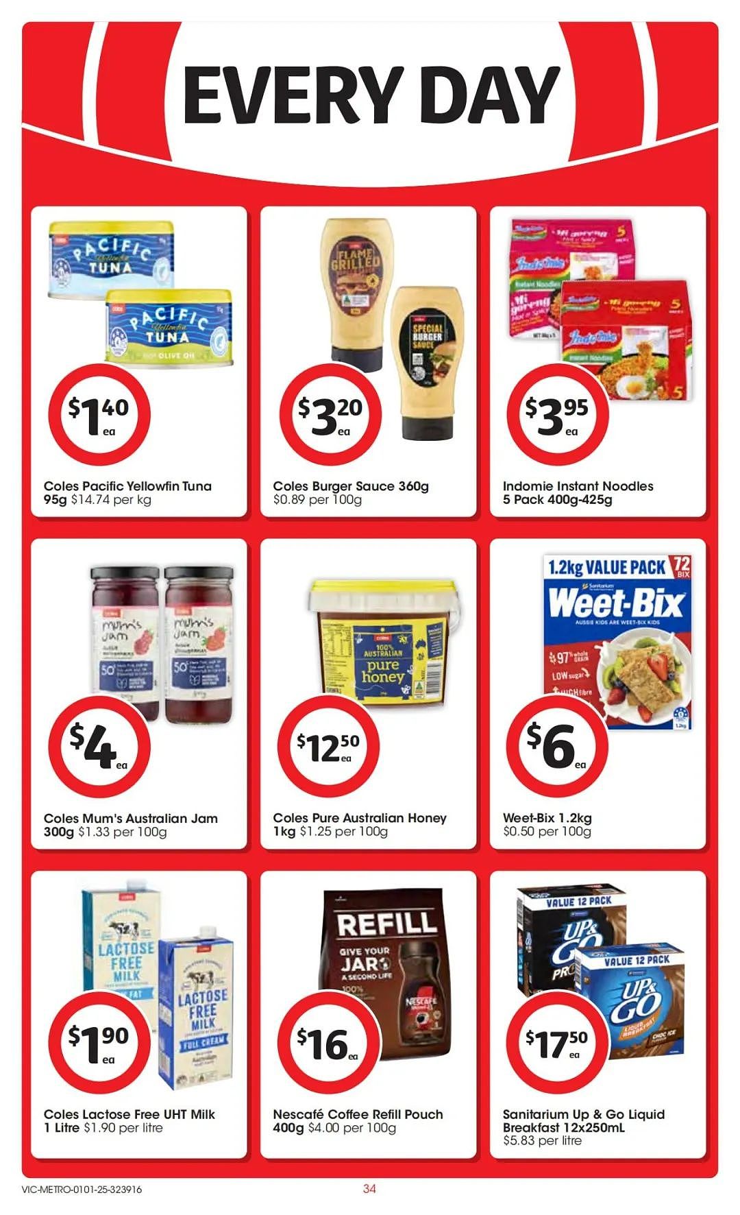 Coles 1月1日-1月7日打折，肉派、奶酪半价（组图） - 34