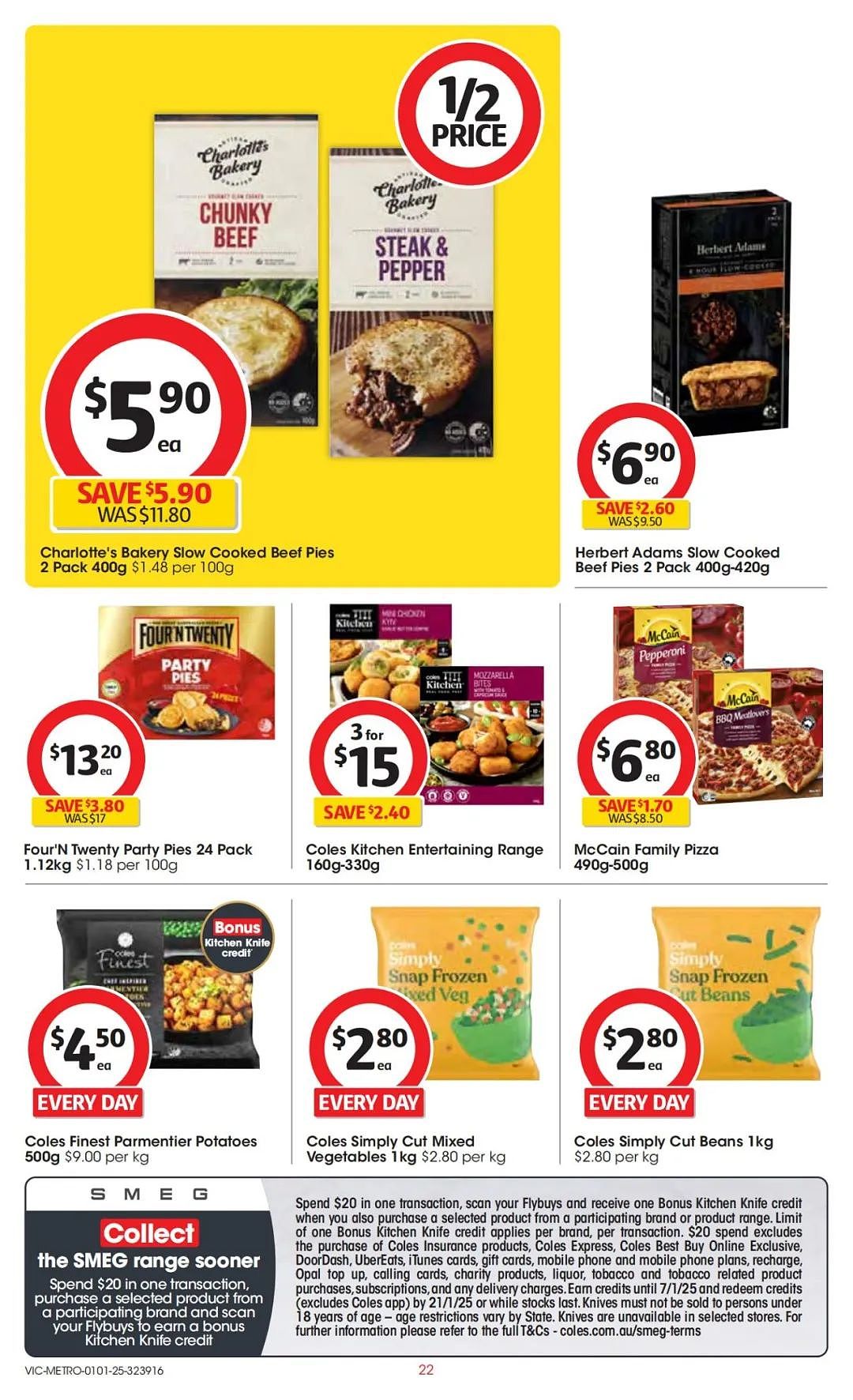 Coles 1月1日-1月7日打折，肉派、奶酪半价（组图） - 22