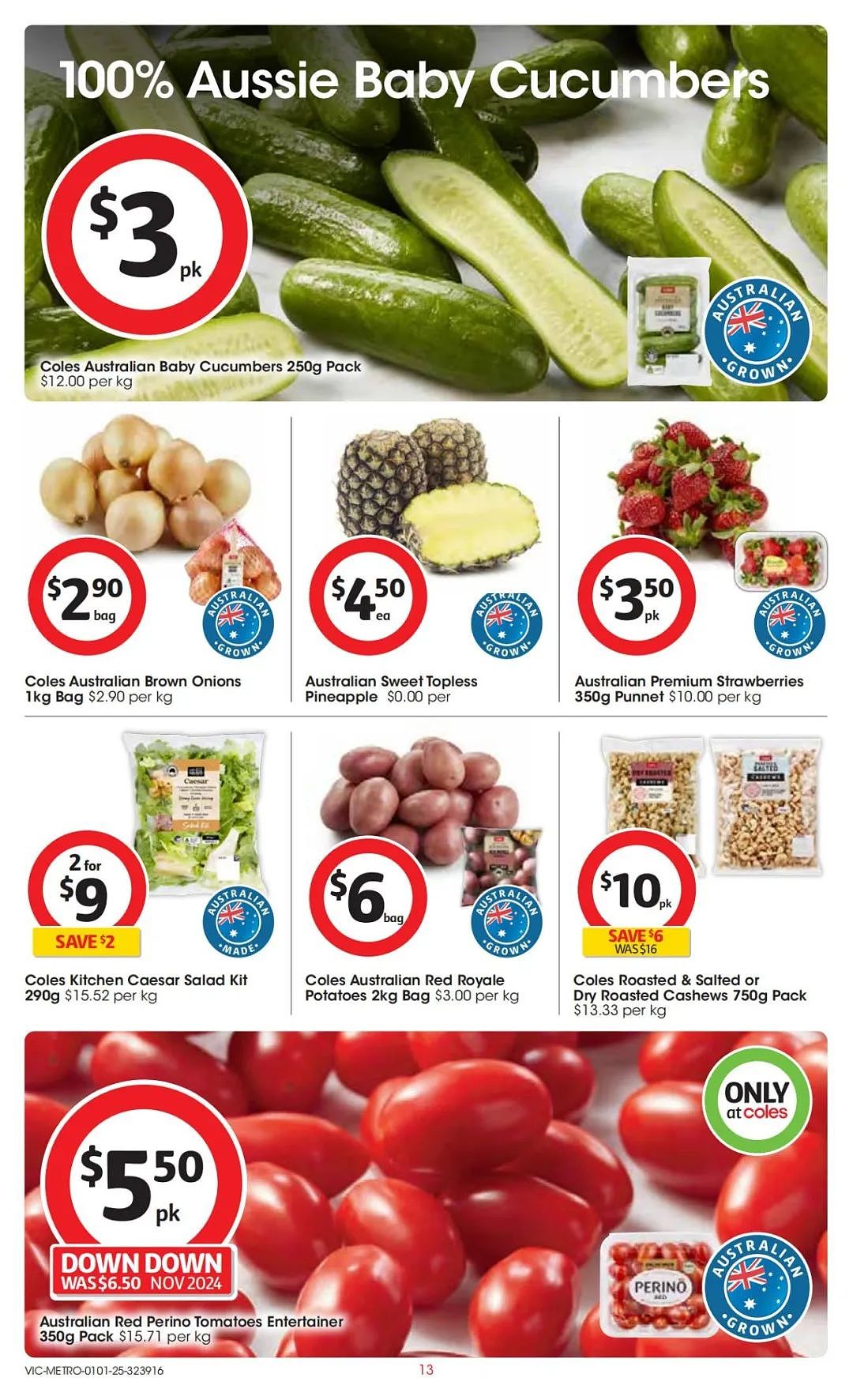 Coles 1月1日-1月7日打折，肉派、奶酪半价（组图） - 13