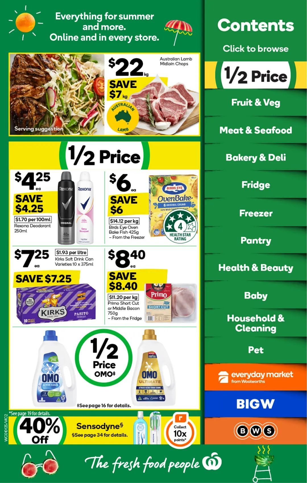 Woolworths 1月1日-1月7日打折，薯条、冰淇淋半价（组图） - 2