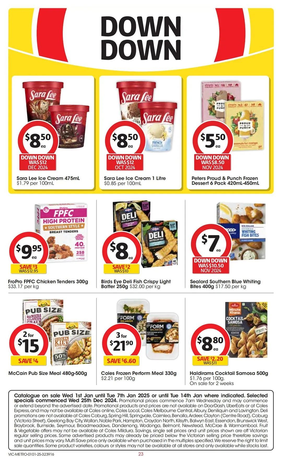 Coles 1月1日-1月7日打折，肉派、奶酪半价（组图） - 23