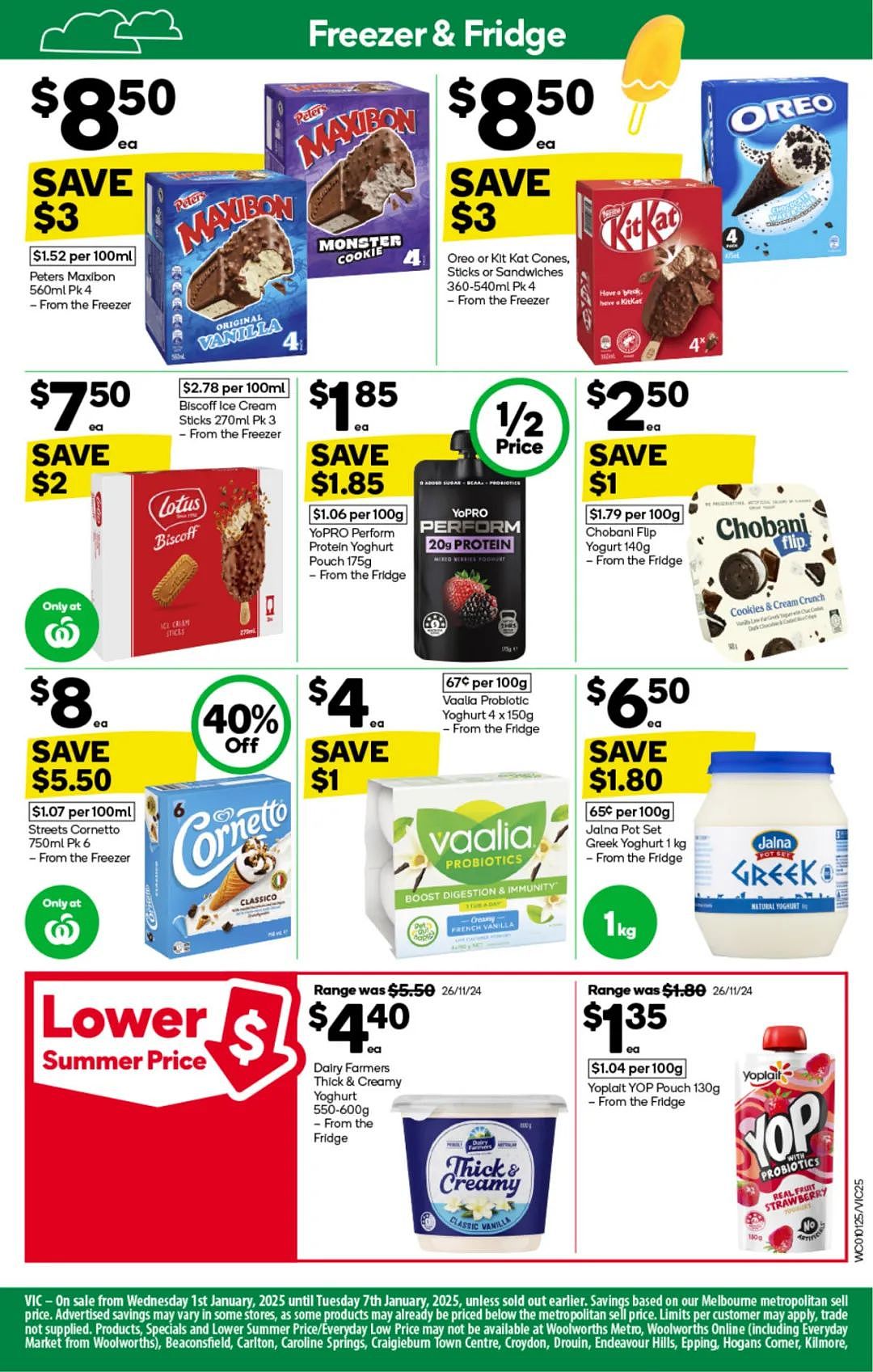 Woolworths 1月1日-1月7日打折，薯条、冰淇淋半价（组图） - 25