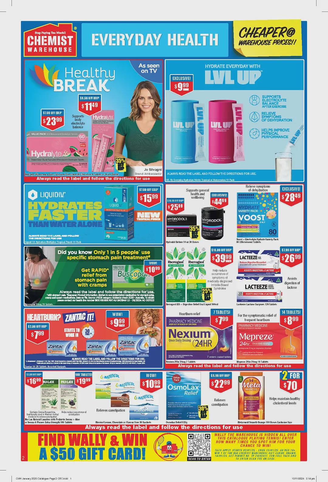 继续良心周期！【Chemist Warehouse】药店 1月2日至15日优惠目录（组图） - 2