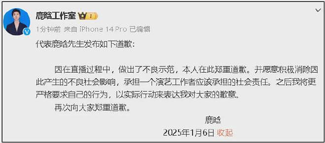 外网曝鹿晗涉毒被调查，道歉声明网友不信，关晓彤评论区控不住了（组图） - 11