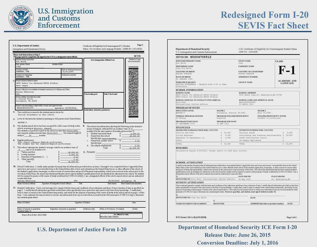 有中国留学人员返美时因I-20表格无效而无法入境（组图） - 1