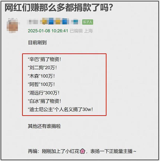 明星驰援西藏力度不如网红？郑钦文捐款百万，湖远行捐出300万（组图） - 21