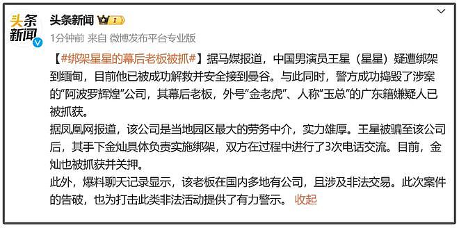 出手了！绑架王星幕后老板及手下被抓获，更多失联人员有望解救（组图） - 2