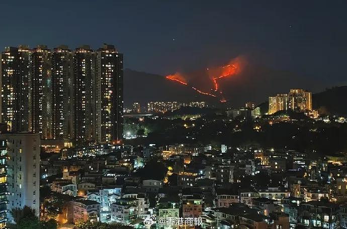 香港突发山火！烧了一夜，深圳也能看到！（组图） - 1