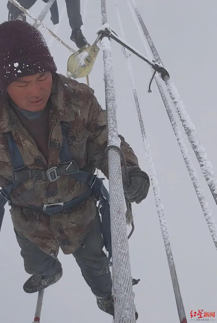 雪天在特高压线上高空作业引关注！对话凉山小伙：努力挣钱为儿治病，因为我是他的父亲（组图） - 3