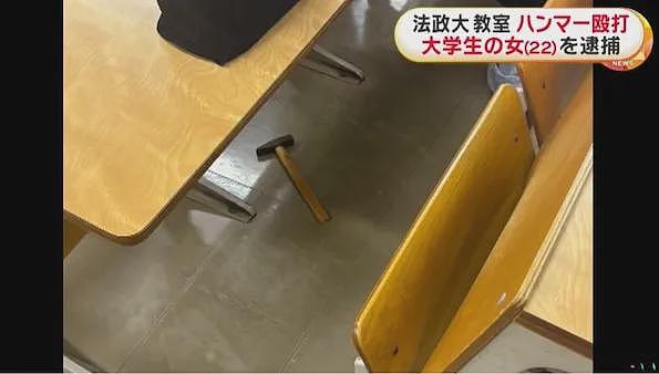 女留学生惊现真人版“打地鼠”！课堂抡铁锤暴击同学后脑勺！8人血流遍地...（组图） - 5