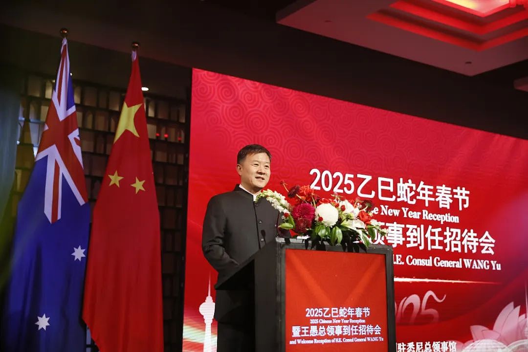 驻悉尼总领馆举办2025年春节招待会暨王愚总领事到任招待会（组图） - 1