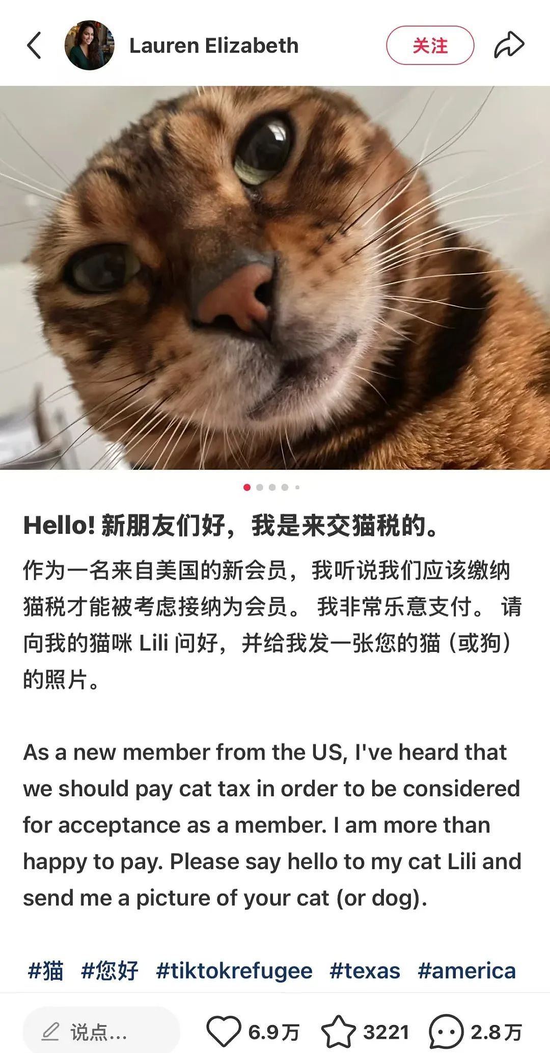 笑裂了！一生幽默的中国网友，正在强行征收外国友人们的“猫税”（组图） - 14