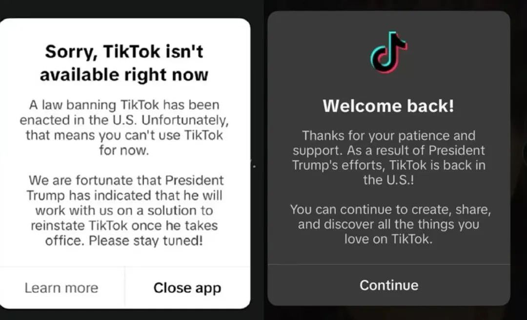 TikTok在美恢复！特朗普：希冀美企占50%股权！马斯克：不公平，X在中国仍被禁！中国外交部回应（组图） - 1