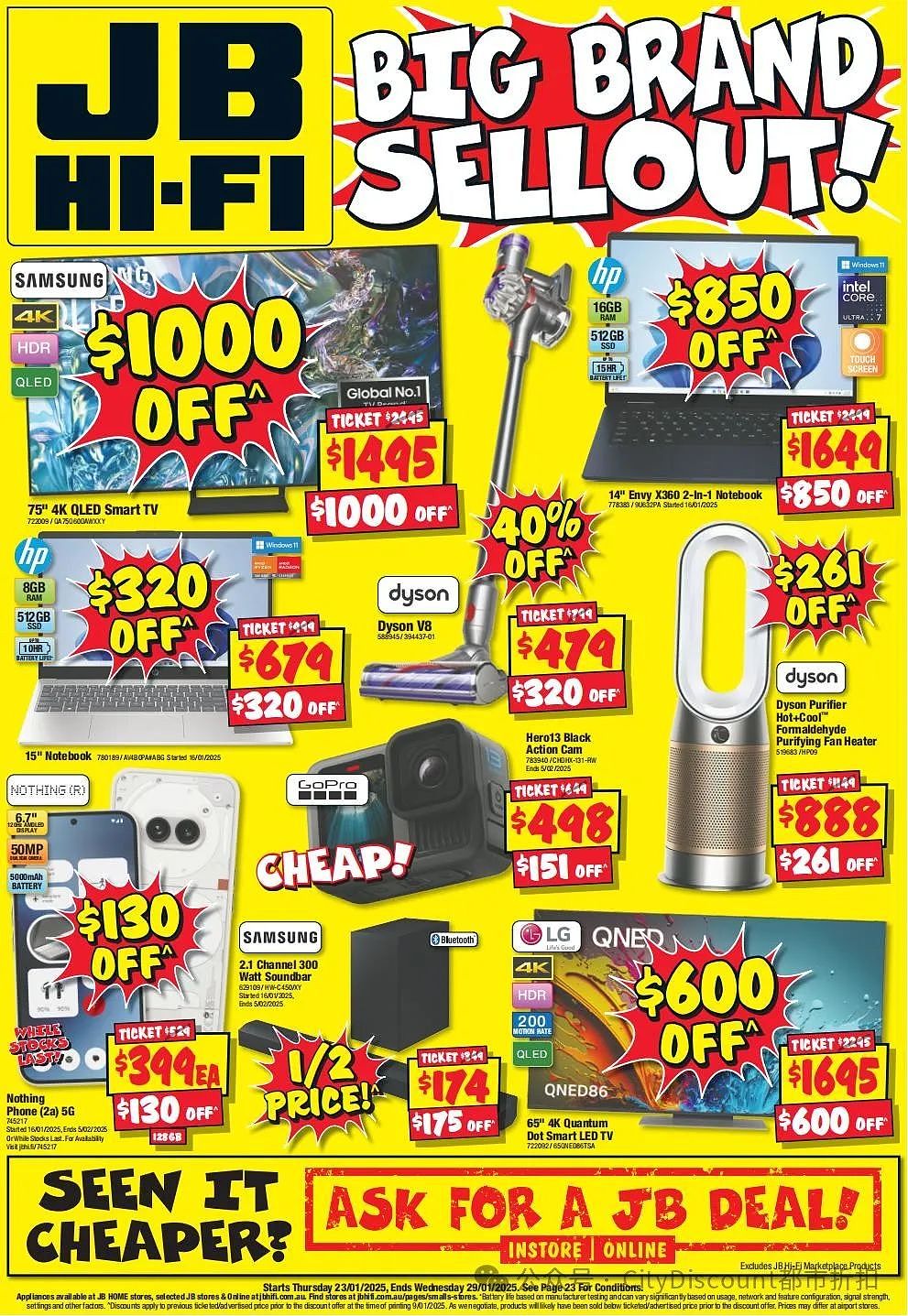 【JB Hi-Fi】1月23日至29日优惠目录（组图） - 2