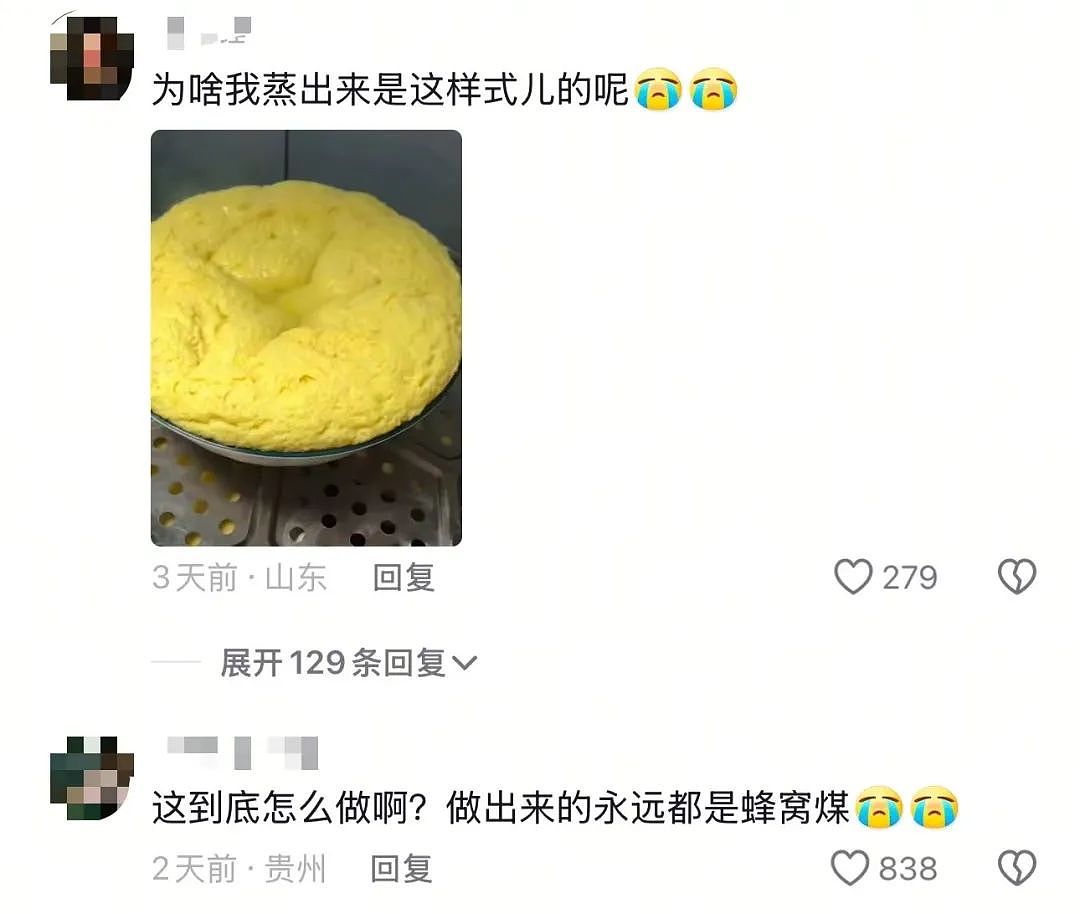 “小红书老外学做的蒸蛋完美无瑕，我的像绿色蜂窝煤被气笑了”（组图） - 5