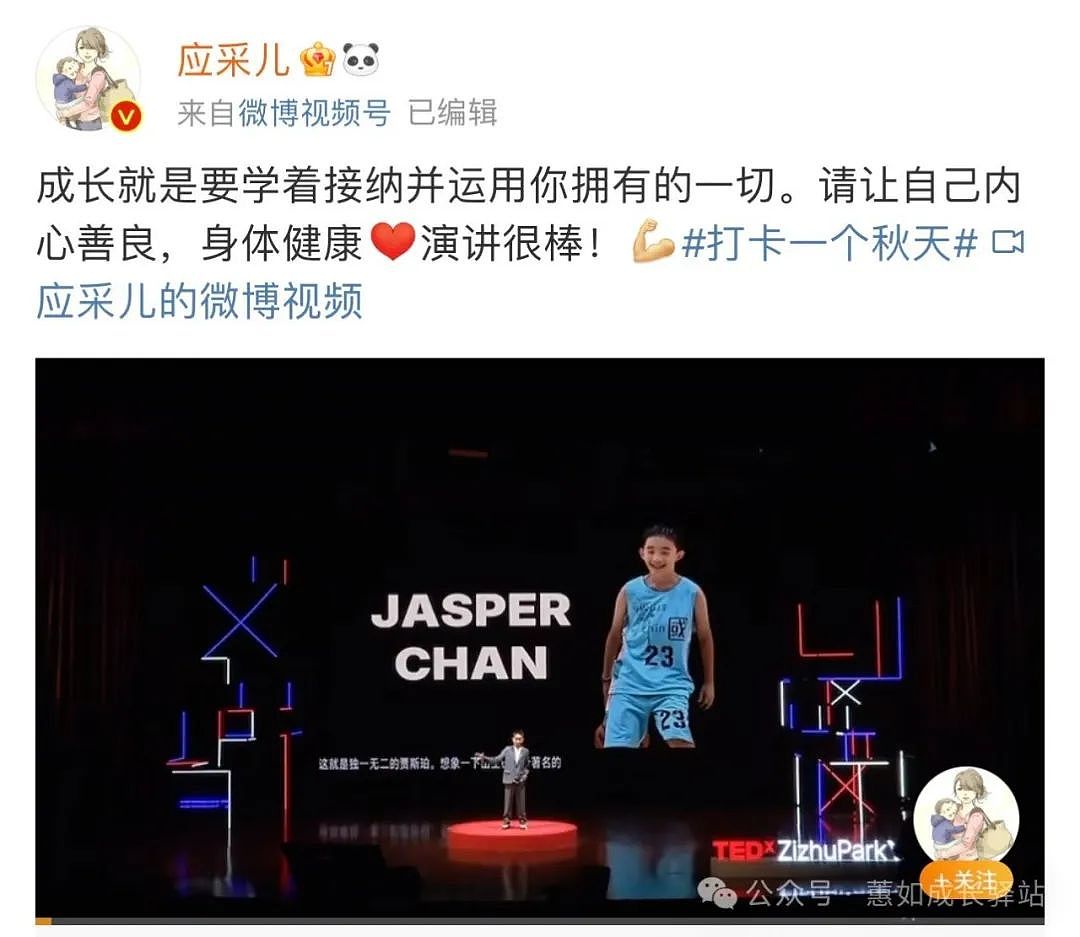 陈小春儿子Jasper登上TEDx演讲，明星的家庭教育谁做的好？（组图） - 4