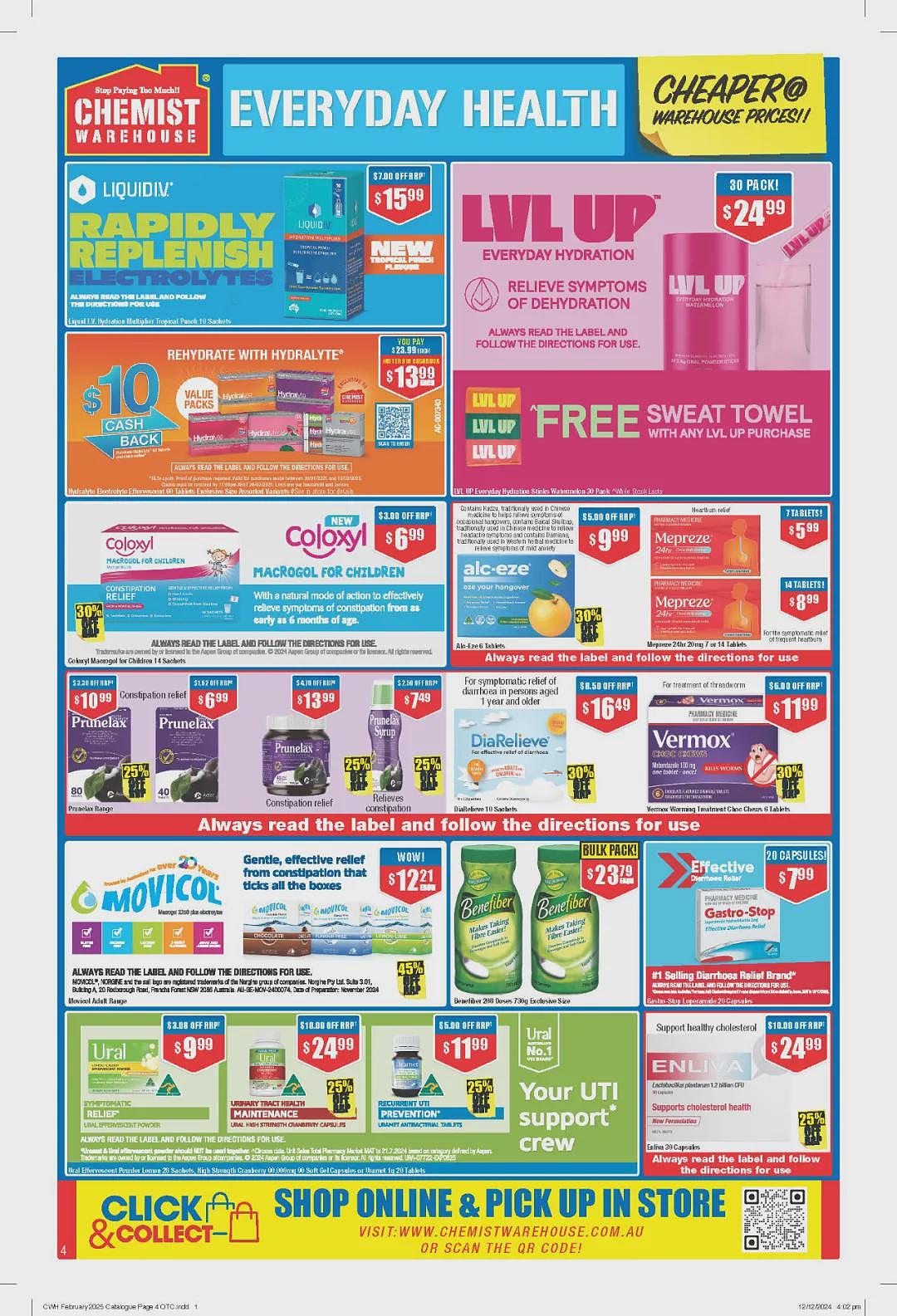 【Chemist Warehouse】药店1月30日至2月12日优惠目录（组图） - 2