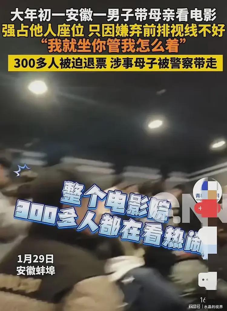 安徽母子大闹电影院后续：预估赔偿12万，肠子悔青 初一进派出所（组图） - 4