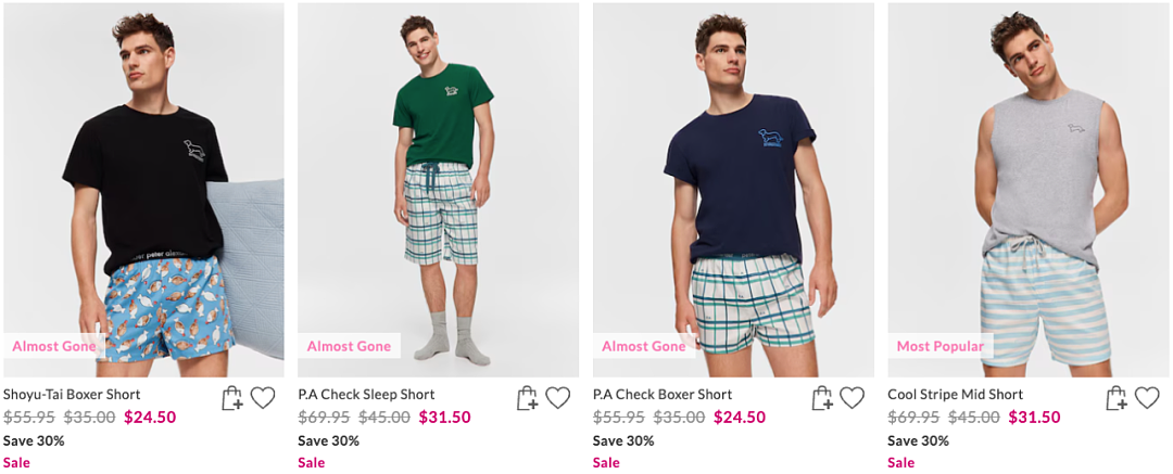 Peter Alexander｜爆款睡衣折上折！睡衣上衣$2x，男士短裤$1x！（组图） - 12