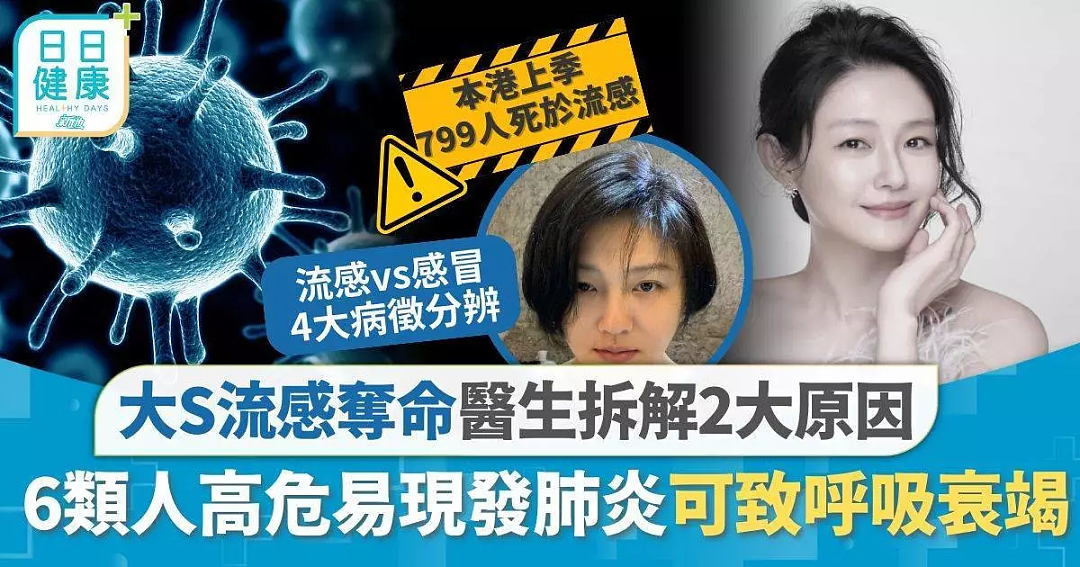 知名女星大S因流感并发症去世，我们应如何预防？（组图） - 12