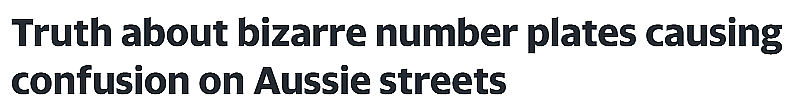 澳洲街头惊现奇怪车牌！上面只有一个皇冠，网友：一看就很牛（组图） - 1
