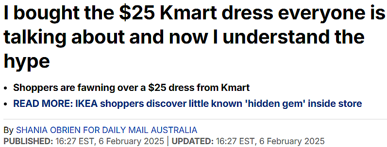 Kmart $25刀连衣裙爆火！堪称$367刀高端品牌平替！（组图） - 1