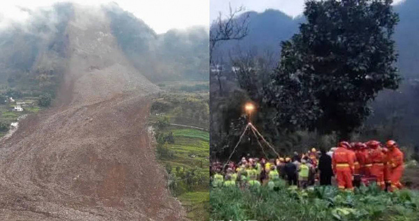 四川山崩！29人失联持续抢救！村民徒手挖土“流血仍不放弃”救人（图） - 1