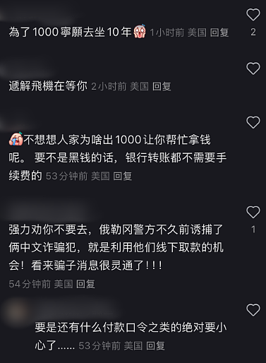 华人注意！这么多现金分分钟坐牢，美流传$1000/次的“高薪工作“是陷阱（组图） - 7